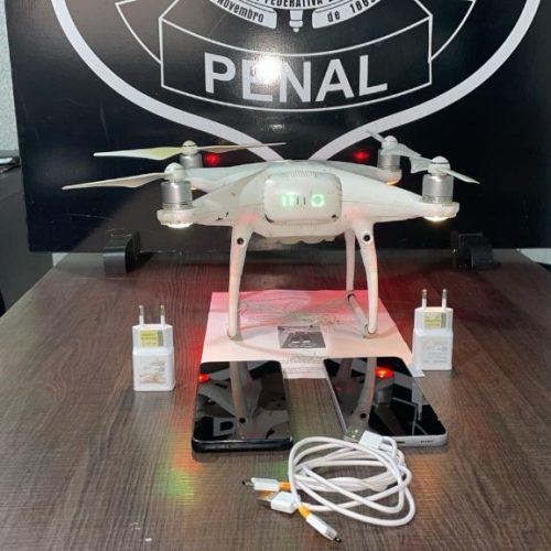 Polícia Penal abate mais um drone e apreende celulares que seriam entregues na penitenciária de Rondonópolis