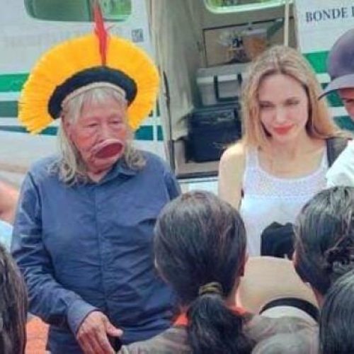 Deputada quer explicações sobre visita “secreta” de Angelina Jolie a terra indígena em MT
