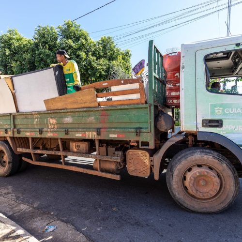Dezenove pontos serão atendidos pelo mutirão Cata-treco em Cuiabá; veja calendário