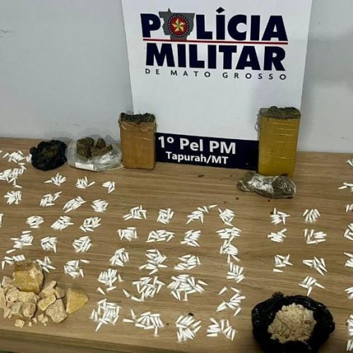 Dois faccionados são presos com mais de 1,1 mil porções de cocaína e tabletes de maconha