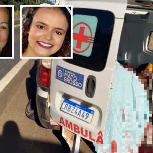 Duas enfermeiras morrem em acidente entre ambulância e caminhão na BR-364