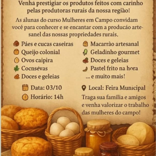 Feira “Mulheres em Campo” celebra o protagonismo feminino no campo em Itanhangá