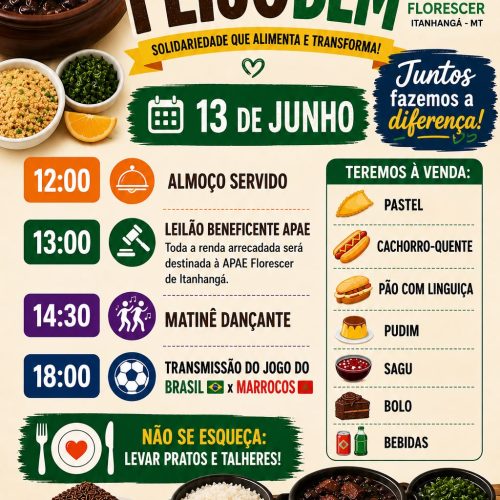 Itanhangá-MT: VEM AÍ A FEJOBEM 2026: “Solidariedade que Alimenta e Transforma”