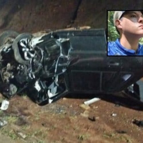 Filho de delegado de Mato Grosso morre após colidir e capotar veículo no Paraná
