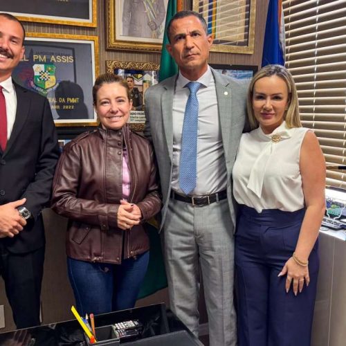 Flávia Moretti articula emendas para Várzea Grande com deputado Coronel Assis