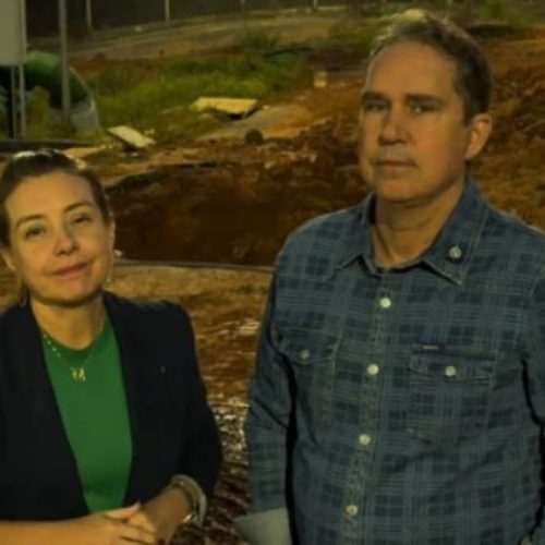 Flávia e Tião culpam Kalil por adutora rompida e prometem rever obras da ETA do Pari