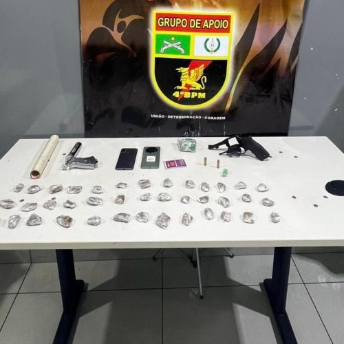 Foragidos da Justiça por tráfico de drogas e porte ilegal de arma são presos em VG
