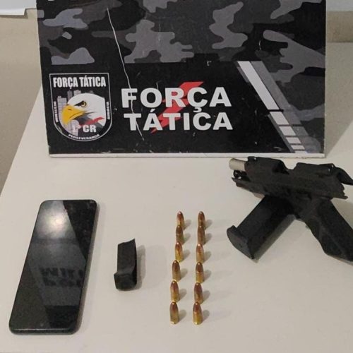 Força Tática apreende adolescente com arma de fogo em Cuiabá