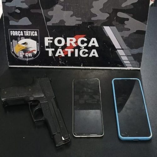 Força Tática apreende menor e prende dois homens suspeitos por roubo de motocicletas