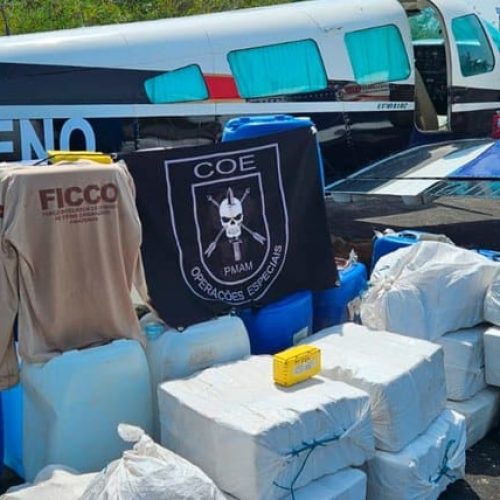 Gefron de MT auxilia a Polícia Federal na apreensão de 400 kg de drogas no Amazonas