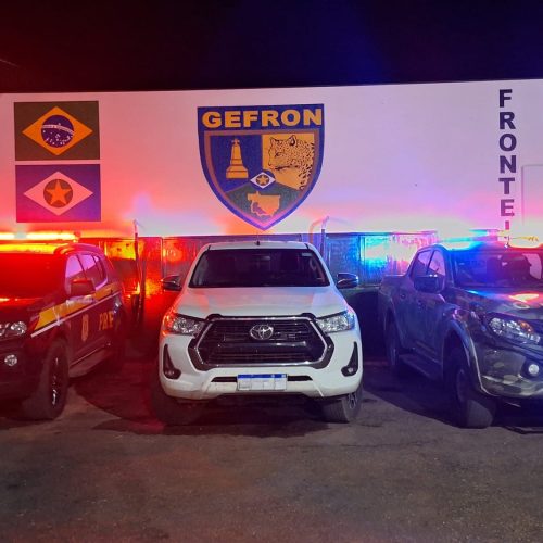 Gefron recupera sete veículos avaliados em R$ 900 mil em ações na fronteira