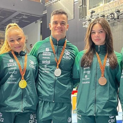 Ginastas brasileiros encerram competição na Hungria com cinco pódios