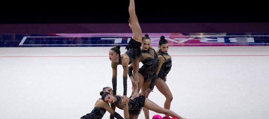 Ginástica rítmica: Brasil é bronze e garante vaga em Los Angeles 2028