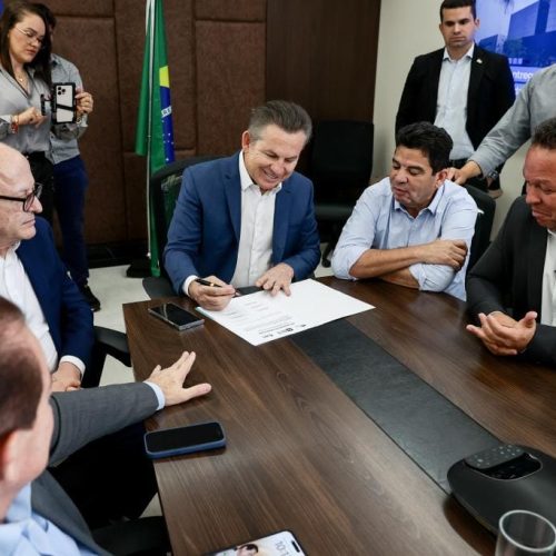 Governador assina autorização para início das obras do novo Trevão de Rondonópolis
