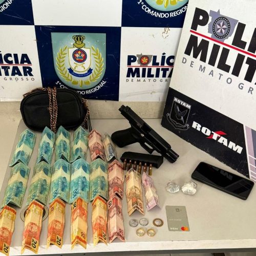 Homem com três mandados de prisão em aberto é preso pela Rotam em Cuiabá