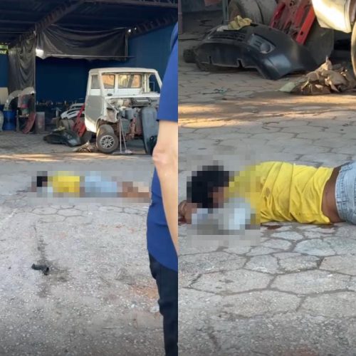 Homem de 27 anos é assassinado com vários tiros em frente a oficina em MT