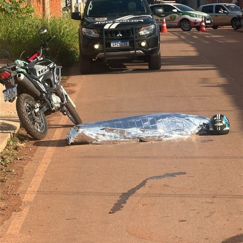 Homem de 47 anos morre após passar mal e cair de motocicleta em Várzea Grande
