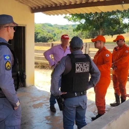 Homem é preso após ser flagrado pelo Corpo de Bombeiros ateando fogo em sítio