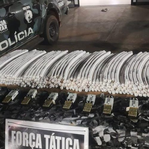 Homem é preso em caminhonete com 284 explosivos, munições e drogas em região de garimpo