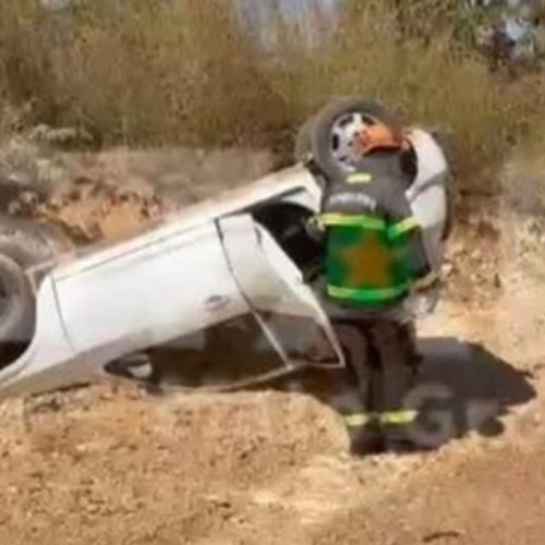 Homem morre após capotar carro perto da Ponte de Ferro, em Cuiabá