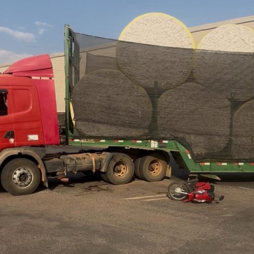 Motociclista morre em grave acidente envolvendo caminhão em Lucas do Rio Verde