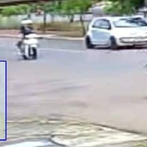 Idosa de 80 anos morre atropelada por motocicleta ao tentar atravessar avenida; vídeo