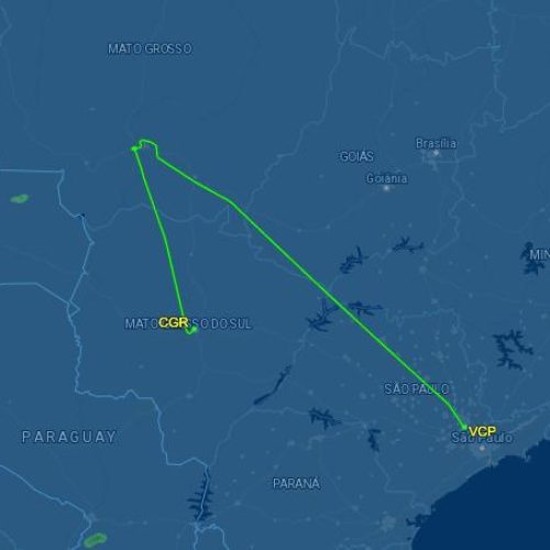 Voo é desviado de MT devido à tempestade e pousa em Campo Grande