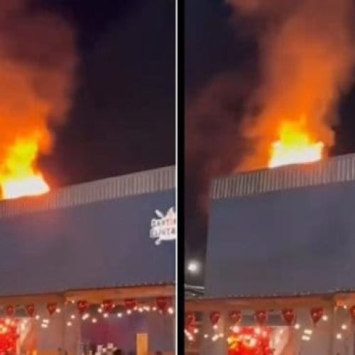 Incêndio atinge restaurante em Cuiabá durante jantar do Dia dos Namorados; veja vídeo
