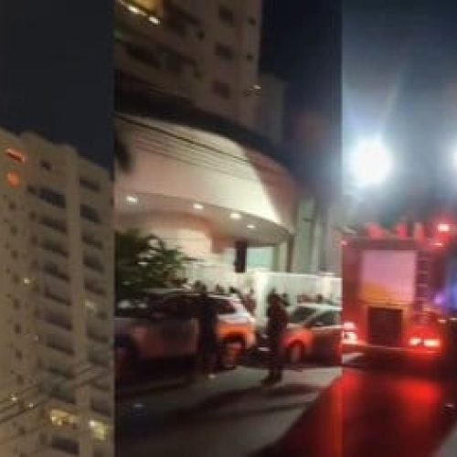 Incêndio destrói cozinha de apartamento na cobertura de prédio de luxo em Cuiabá