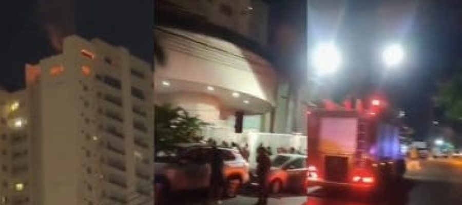 Incêndio destrói cozinha de apartamento na cobertura de prédio de luxo em Cuiabá