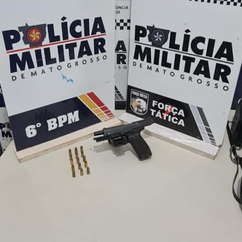 Integrantes de facção criminosa são presos com arma de fogo e munições