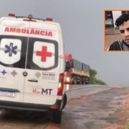 Jovem morre após colisão frontal causada por caminhão sem freios na BR-158