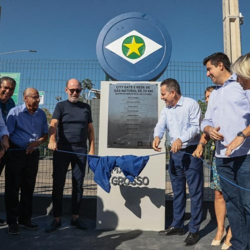 Mato Grosso inaugura gasoduto de R$ 40 milhões no Distrito Industrial de Cuiabá