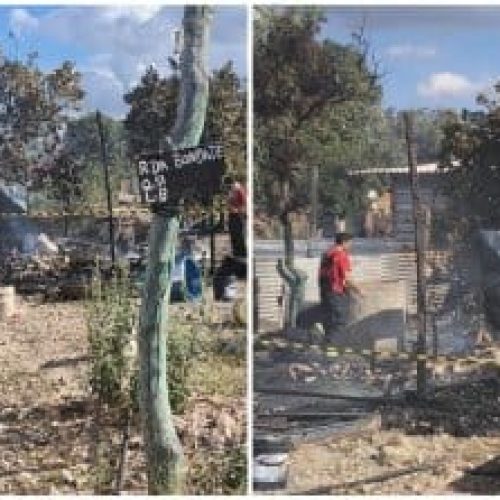Menino de 5 anos morre queimado após barraco pegar fogo em loteamento em Cuiabá; vídeo