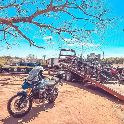 Perímetro urbano/BR-364: PRF apreende mais de 100 motos em operação em Rondonópolis