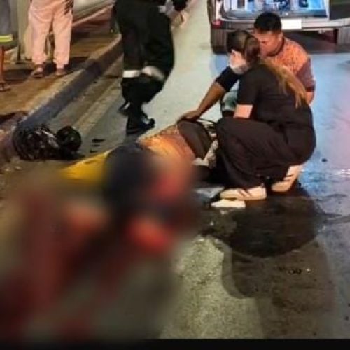 Motociclista bate em carro, atropela pedestre e fica gravemente ferido em Cuiabá