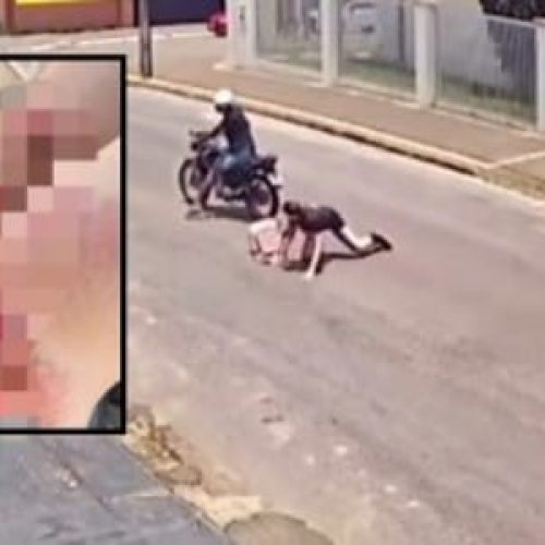 Motociclista que tentou roubar e sequestrar adolescente de 12 anos que voltava da escola é preso