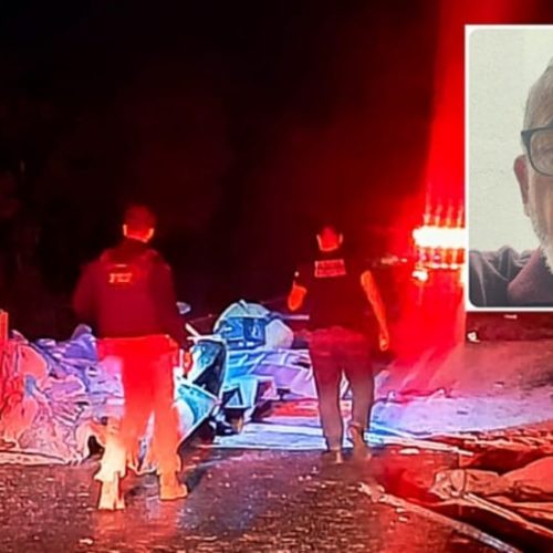 Motorista de 66 anos morre em colisão com carreta na BR-070