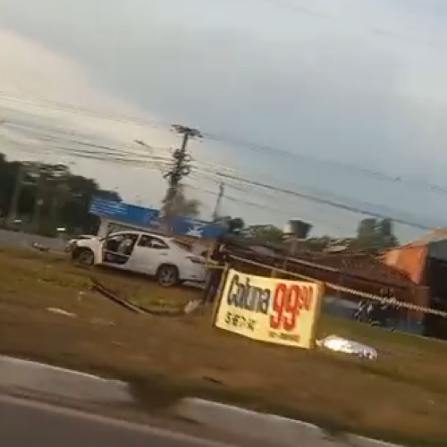 Motorista de Corolla perde o controle, atropela e mata motociclista em Várzea Grande