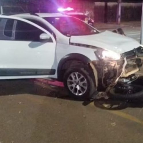 Motorista de Saveiro não respeita sinalização, atinge moto e mata adolescente de 16 anos