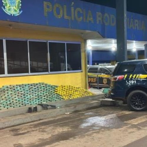Motorista é preso com 380 kg de drogas, fuzil e munição em caminhão boiadeiro em MT