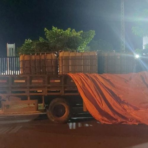 Motorista é preso por transporte irregular de combustível para garimpo