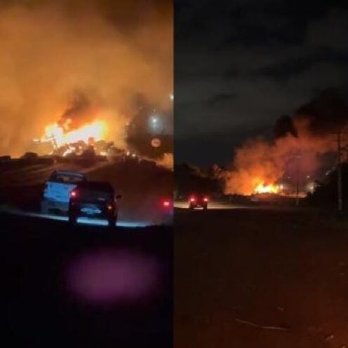 Motorista morre carbonizado após batida entre veículos de carga na rodovia BR-364