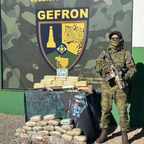"Mulas do tráfico" morre em confronto com o Gefron na fronteira de Cáceres; drogas apreendidas