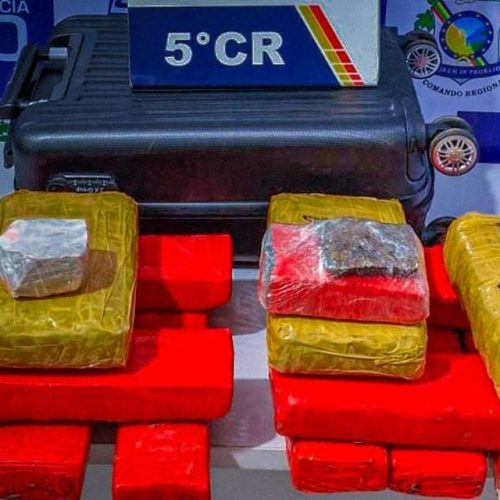 Mulher é presa em rodoviária com 13kg de maconha quando embarcava para Goiânia