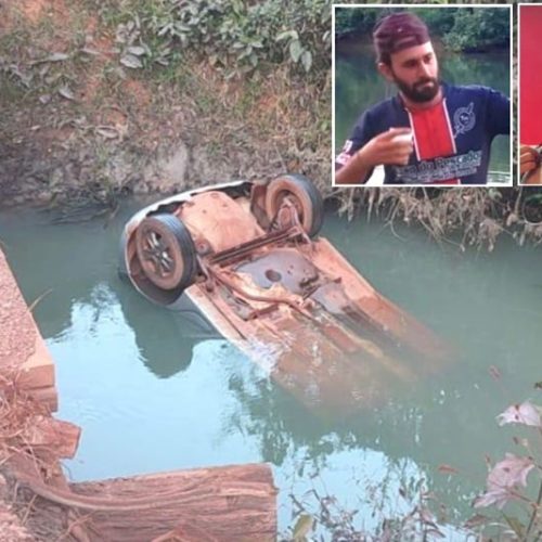 Mulher, filhos e namorado morrem após carro cair em córrego e ficar submerso