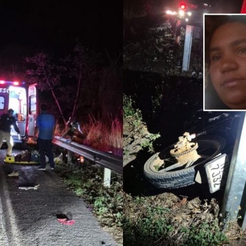 Mulher morre atropelada por caminhão após moto bater contra capivara em rodovia