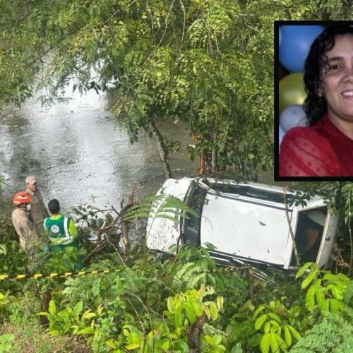 Mulher morre e filhos ficam feridos após carro capotar em rodovia durante a madrugada
