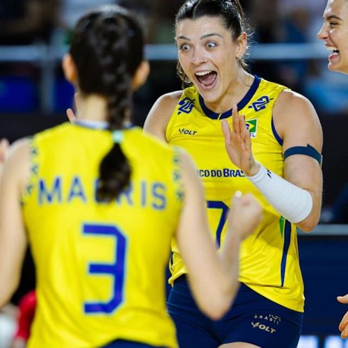 Mundial de vôlei: Brasil bate Porto Rico e fecha 1ª fase na liderança