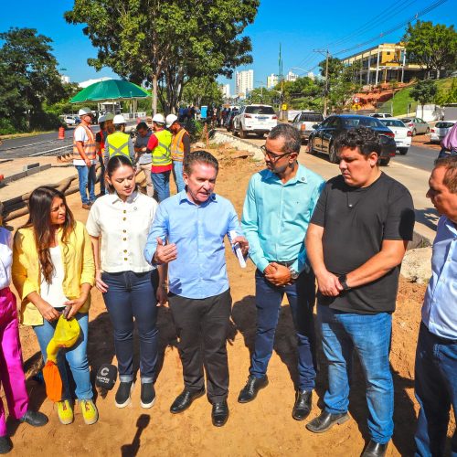 Obras do BRT aumentam ritmo e chegam a 40% de execução; presidente do TCE destaca fiscalização